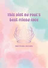 Ru Paul's Best Friend Race Card | Funny Drag Race LGBTQ+ | Best Mate | Thank You created by Emma B