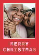 Personalised Christmas Photo Card created by AniSomi - Classic Christmas Card - Merry Christmas
