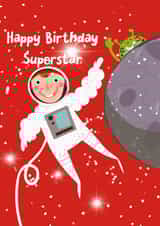 Birthday card, cute, kids birthday, created by Hinkypunk Illustration