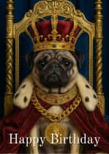 Regal card for pug lovers created by Made by Betty