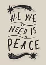 Arty Christmas/New Year - All We Need Is Peace created by Lauren Marina