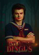 Funny Birthday Card - Steve Harrington - Stranger Things created by ShortRound888