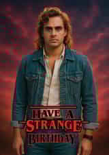 Fun Birthday Card - Billy Hargrove - Stranger Things created by ShortRound888