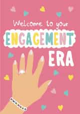 Cute Engagement Card - Welcome To Your Engagement Era - Taylor Swift Themed created by Giddy Kipper