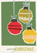 Arty Christmas Card - Baubles created by Ms Sera Dillon
