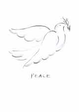 Traditional Christmas Card - Dove - Peace created by Gabrielle Solly Illustration