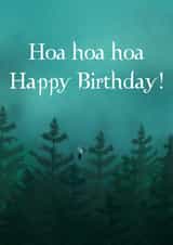 Funny Birthday Card - Twilight - Hoa Hoa Hoa Happy Birthday! created by The Queer Store