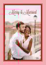 Personalised Christmas Photo Card created by letterfix - Classic Christmas Card - Merry And Married