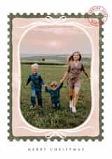 Personalised Christmas Photo Card created by Carrie ONeal - Classic Christmas Card - Postage Stamp
