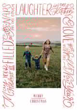 Personalised Christmas Photo Card created by Carrie ONeal - Heartfelt Wishes Christmas Photo Card – Hand-Lettered Holiday Message