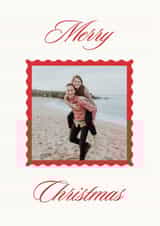 Personalised Christmas Photo Card created by Carrie ONeal - Classic Christmas Card – Elegant Script