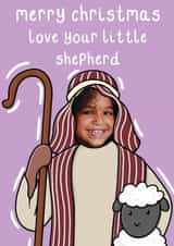 Personalised Christmas Photo Card created by OhJaye - Cute Christmas Card - Nativity Shepherd