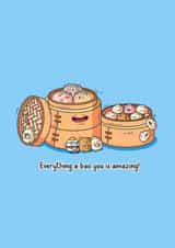 Cute Love & Friendship Card - Boa - Pun created by Toastedink