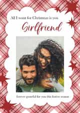 Personalised Christmas Photo Card created by Choo Choo  - Classic Christmas Card - For Girlfriend - Forever Grateful