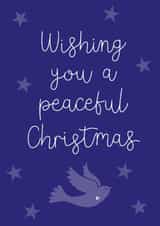 Wishing You A Peaceful Christmas Card - Sending Love at Christmas created by Sweetpea Print Design