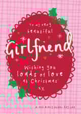 Heartfelt Christmas Card - For Girlfriend - Wishing You Loads Of Love At Christmas created by Bow & Bell