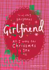 Cheeky Christmas Card - All I Want Is You Completely Naked - For Girlfriend created by Bow & Bell
