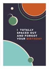 Sci-fi themed missed birthday card created by thunderpeep