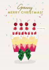 Funny Christmas Card - For Granny - Trifle Tipsy created by Holly Fox