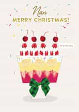 Funny Christmas Card - For Nan - Trifle Tipsy created by Holly Fox