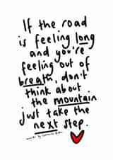 Thoughtful poem card for anyone needing some encouragement created by Words by Catherine Prutton