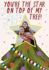 Personalised Christmas Photo Card created by KATIE S - Classic Christmas Card - Star Atop The Tree