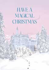 Have a Magical Christmas, Princess Christmas Card, Girlie Christmas Card created by AmySrvc Illustration