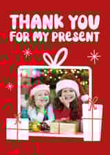 Personalised Thank You Photo Card created by Paul Stevens - Classic Christmas Card - Thank You