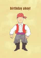 Cute Birthday Card - Mr Benn - Pirate created by Hype Associates