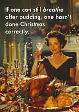 Funny Christmas Card – Christmas Pudding created by Bonne Nouvelle