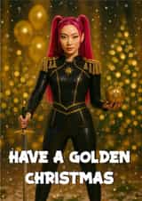 Fun Christmas Card – K-Pop Demon Hunters - Mira created by Kerrylovescards