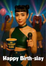 Fun Birthday Card - K-Pop Demon Hunters - Zoey created by Kerrylovescards