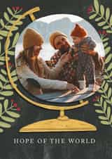 Personalised Christmas Photo Card created by Laurent Collective - Classic Christmas Card - Hope Of The World