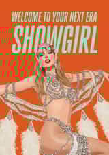 Fun Birthday Card - Taylor Swift - Showgirl Era created by Atwood & Atwood