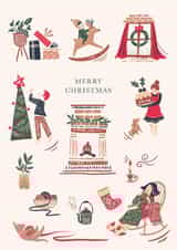 Classic Christmas Card - Family At Home created by Vivian Yiwing