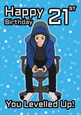Fun Birthday Card - 21st - Gaming created by @Cupsie's Creations