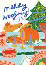 Cute Christmas Card - Merry Woofmas created by Kerrie McNeill