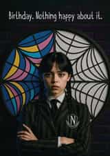 Funny Birthday Card – Nothing Happy About It created by Woody's Design