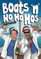 Funny Christmas Card - Boats N Ho Ho Hos - Step Brothers Film created by I Draw Stuff