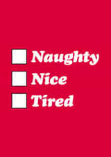Funny Christmas Card - Check List created by Dean Morris Cards
