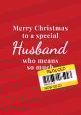 Funny Christmas Card - For Husband - Reduced Sticker created by The Cake Thief