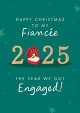 Classic Christmas Card - For Fiancee - The Year We Got Engaged created by The Cake Thief