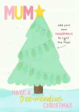 Cute Christmas Card - For Mum - Add Your Own Fingerprints created by Sian Moore Illustration