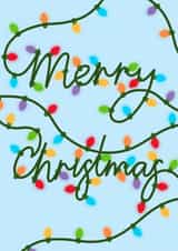 Classic Christmas Card – Merry Lights created by Pink Peach Cards