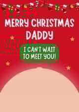 Cute Christmas Card - From The Bump - For Daddy created by Blush Boulevard