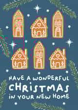 Classic Christmas Card - New Home - Gingerbread created by Stuck Shop Gifts