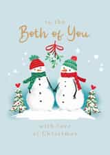 Cute Christmas Card - Both Of You - Snowmen created by Rosanna Rossi