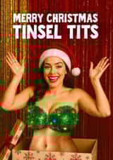 Funny Christmas Card - Tinsel Tits created by Woody's Design