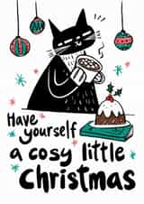 Cute Christmas Card - Have Yourself A Cosy Little Christmas created by StudiOllie