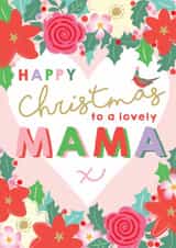 Pretty Christmas Card - Lovely Mama - Floral Heart] created by Michelle Fiedler Design